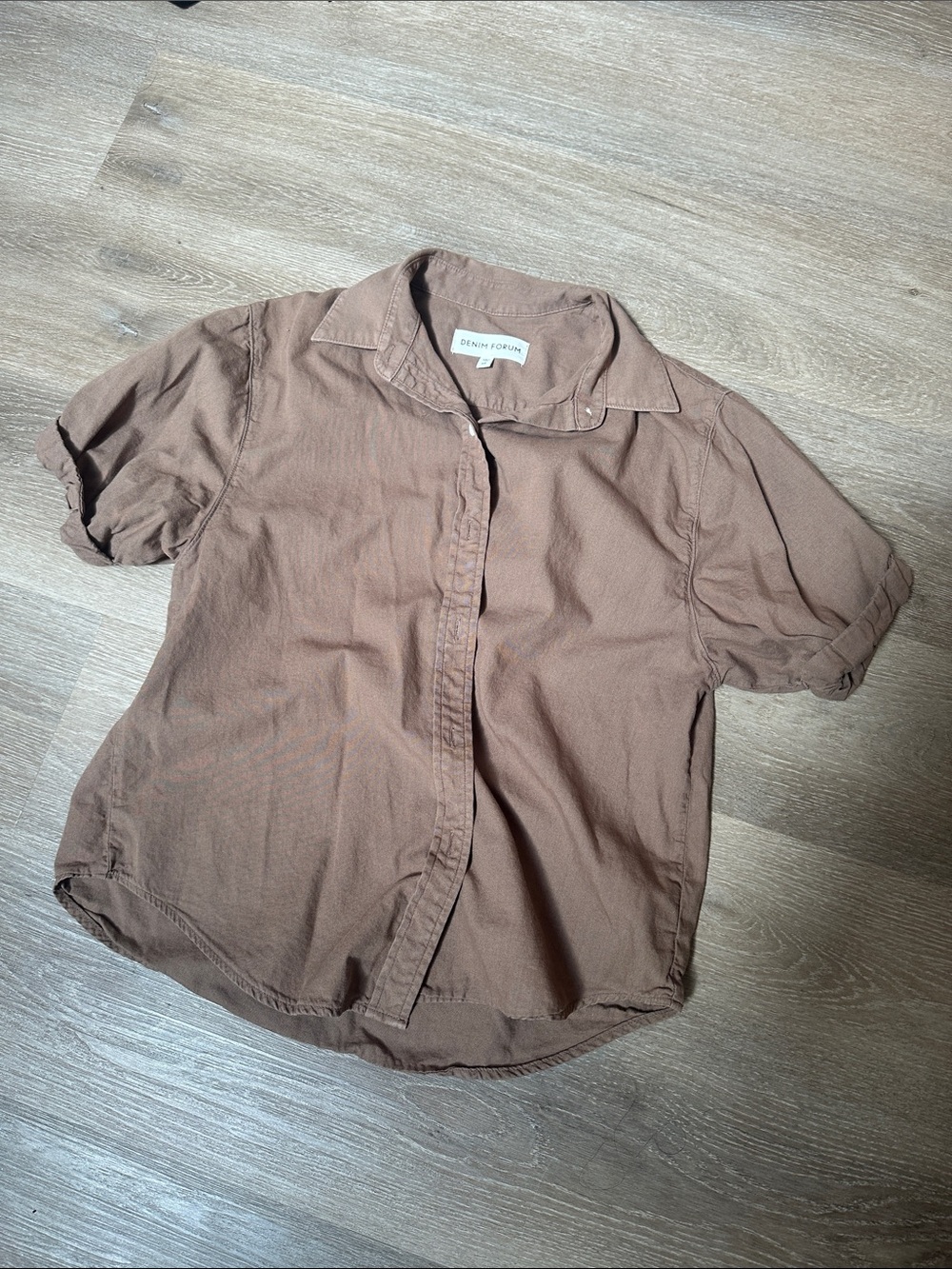 Aritzia Denim Forum The Jane Shirt Button Up Blouse - Picture 4 of 8